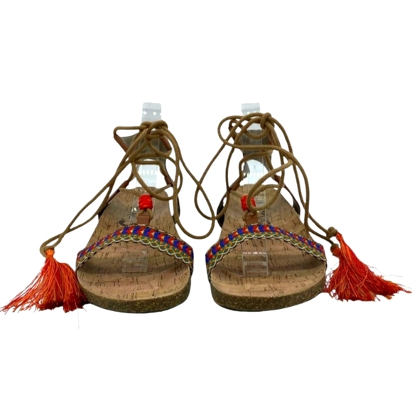Sam Edelman Strappy Sandals with Tassels - Picture 2 of 4
